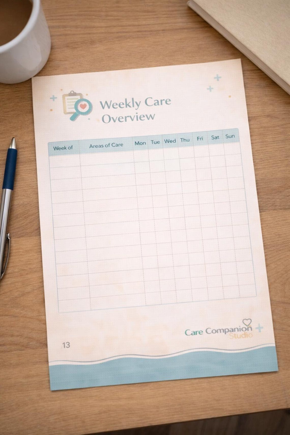 Caregiver Daily Log Book Printable, Home Care Planner, Caregiver Notes ...
