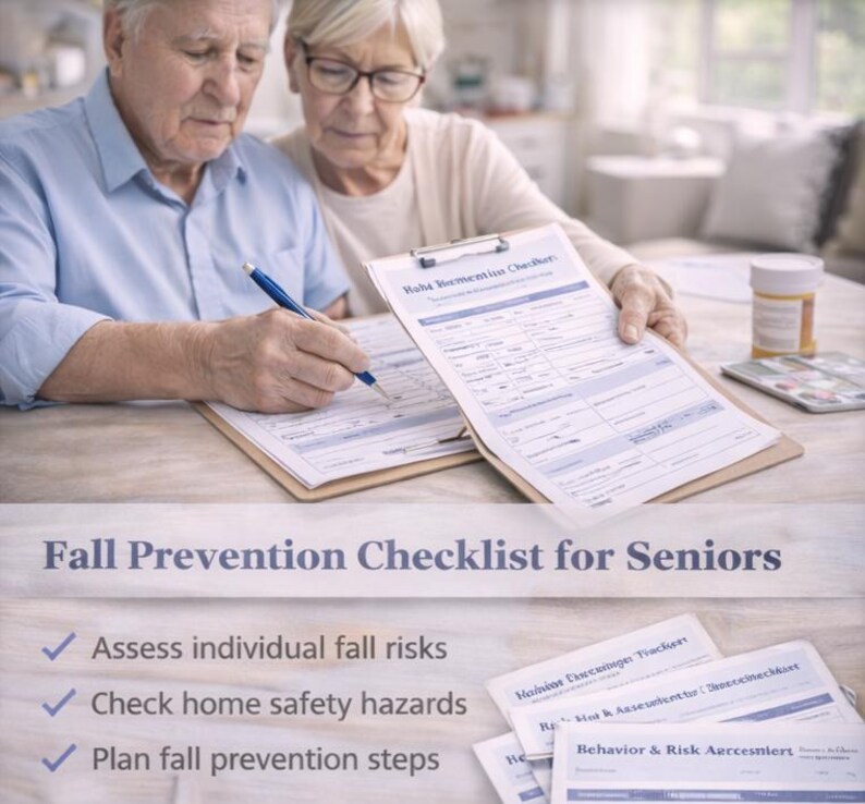 Fall Prevention Checklist for Seniors | Caregiver Checklist | Home ...