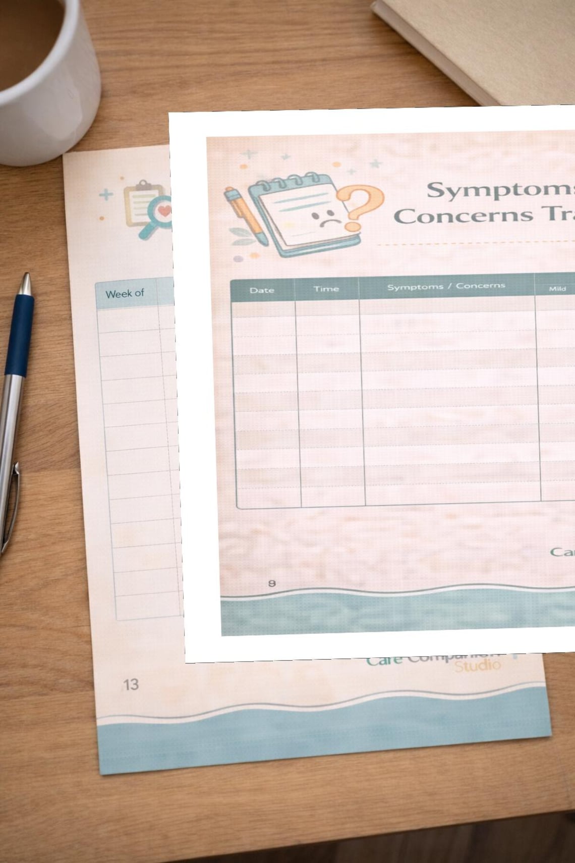 Caregiver Daily Log Book Printable, Home Care Planner, Caregiver Notes ...