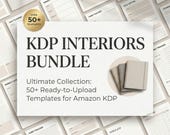 KDP Interiors Bundle Printable Journal Planner Pages Low Content Book Templates Download
