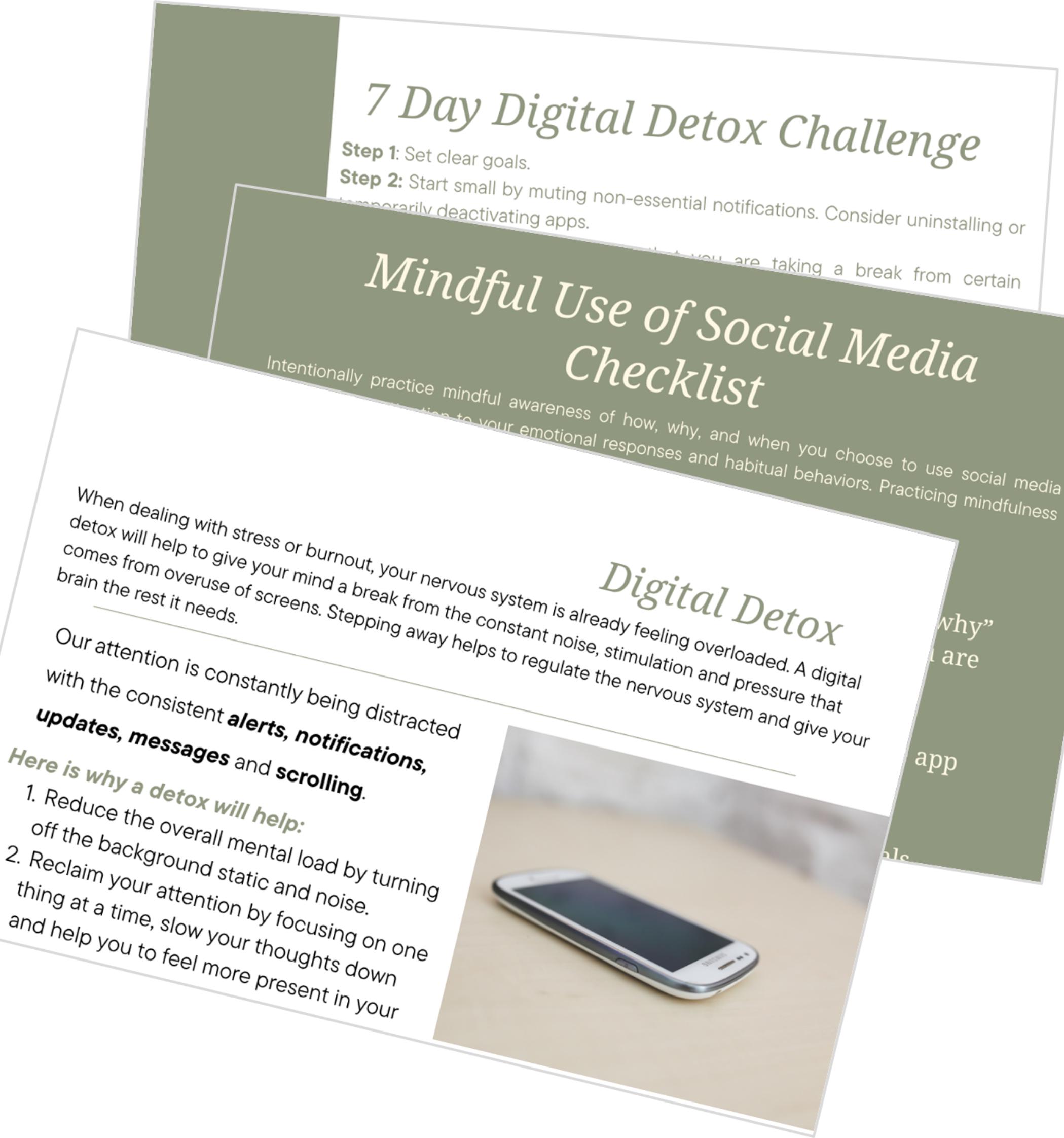 Digital Detox Worksheets (printable Download) - Etsy