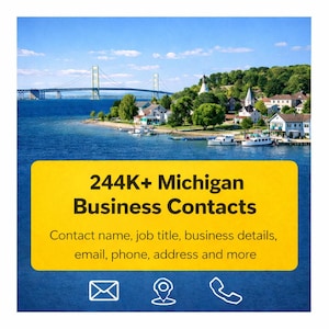 Michigan Business Contacts Database | 244K+ Verified Leads (CSV)