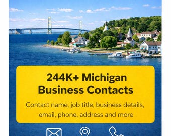 Baza danych kontaktów biznesowych w Michigan | Ponad 244 tys. zweryfikowanych leadów (pliki CSV)