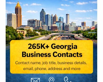 Baza danych kontaktów biznesowych w Georgii | Ponad 265 tys. zweryfikowanych leadów (pliki CSV)