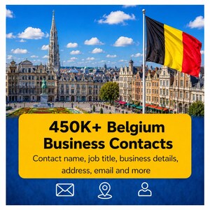 Belgium Business Contacts Database | 450K+ Verified Leads (CSV)
