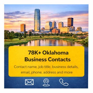 Banco de Dados de Contatos Comerciais de Oklahoma | Mais de 78 mil leads verificados | Excel e CSV