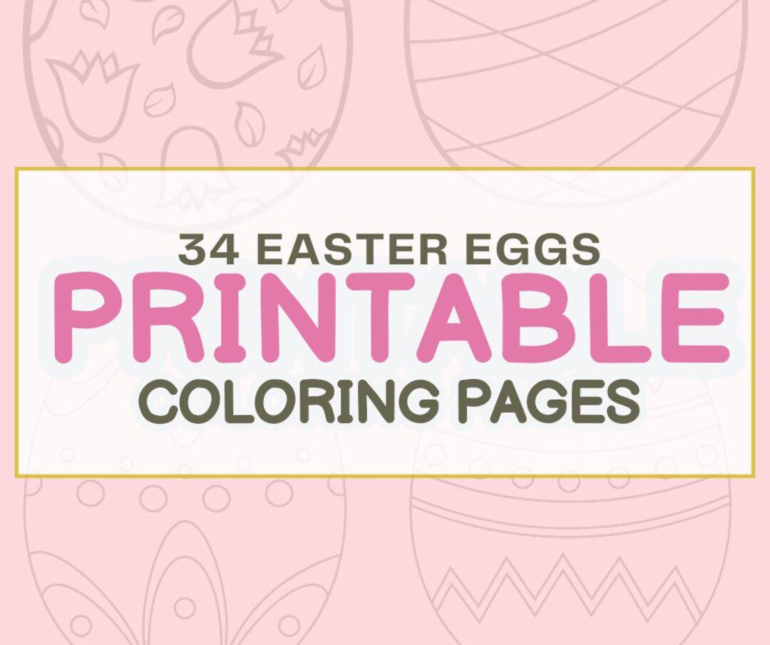 30+ Easter Egg Coloring Pages Printable for Kids, Spring Coloring ...