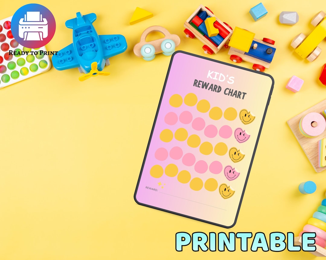 Printable Motivation Chart | Kids Reward Chart | Behavior Chart for ...
