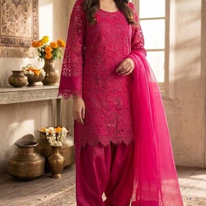 hot pink asian dress Asian Dress Hot Pink