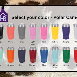 Custom Engraved Tumbler, YETI or Polar Camel image 4