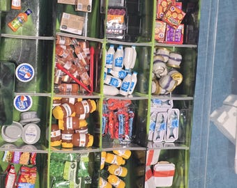 Mini brands fill the fridge single items