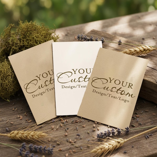 Bulk Custom Seed Packets | Logo Printed Wildflower Favors for Weddings, Corporate Events, Marketing, Birthdays & Employee Appreciation Gifts