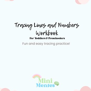 Tracing Lines and Numbers Workbook for Kids » Printable PDF » Toddler & Preschool Learning Activity » Fine Motor Skills Practice