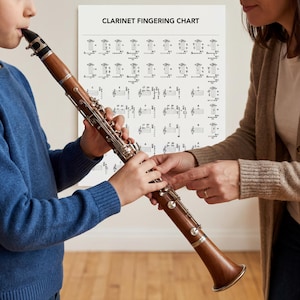 Clarinet Fingering Chart: Printable Music Poster for Beginners image 5