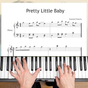 Pretty Little Baby - with Color Coded Notes Grade 3 Klavier Noten: