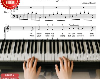 Partitura de Hallelujah: Balada de Leonard Cohen (Piano e Conjunto - Nível Intermediário)