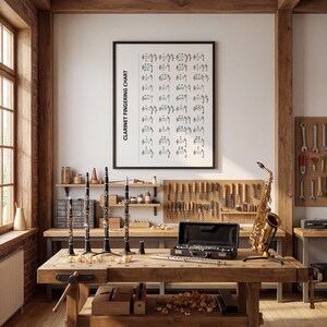 Clarinet Fingering Chart: Printable Music Poster for Beginners image 10