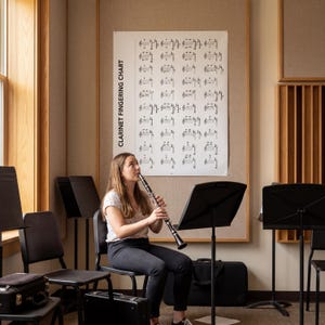 Clarinet Fingering Chart: Printable Music Poster for Beginners image 9