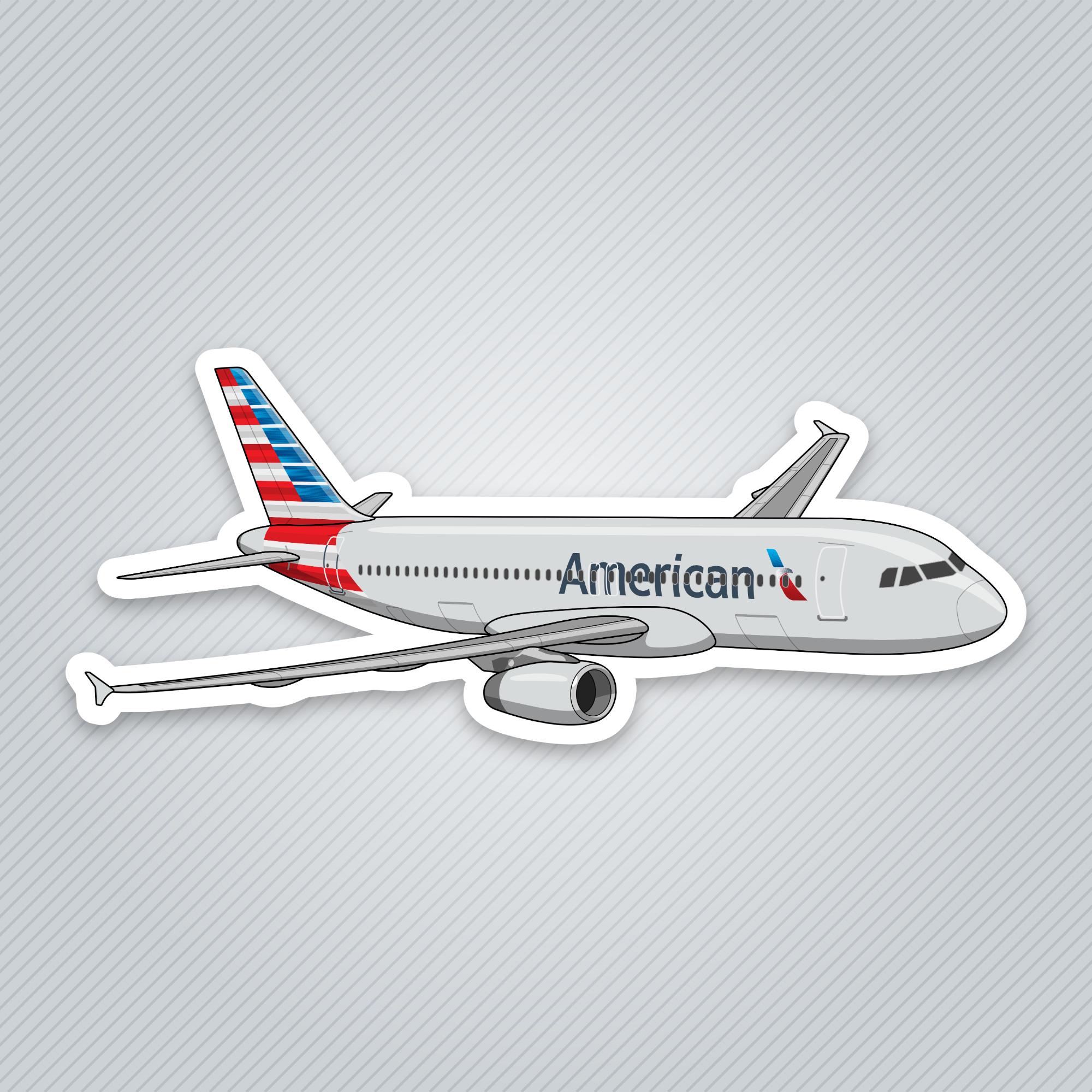 American Airlines Plane Sticker - Etsy