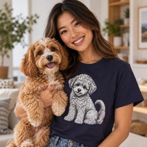 Cavapoo , Illustrated Unisex T-Shirt | Exceptional Comfort