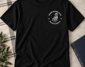 Custom Small Circle Sussex Spaniel Club T-Shirt