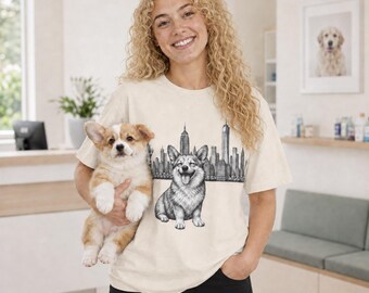 Corgi, New York City Comfortable T-shirt