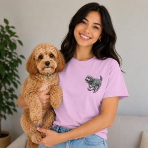 Cockapoo, Illustrated Unisex T-Shirt | Exceptional Comfort with Small Graphic