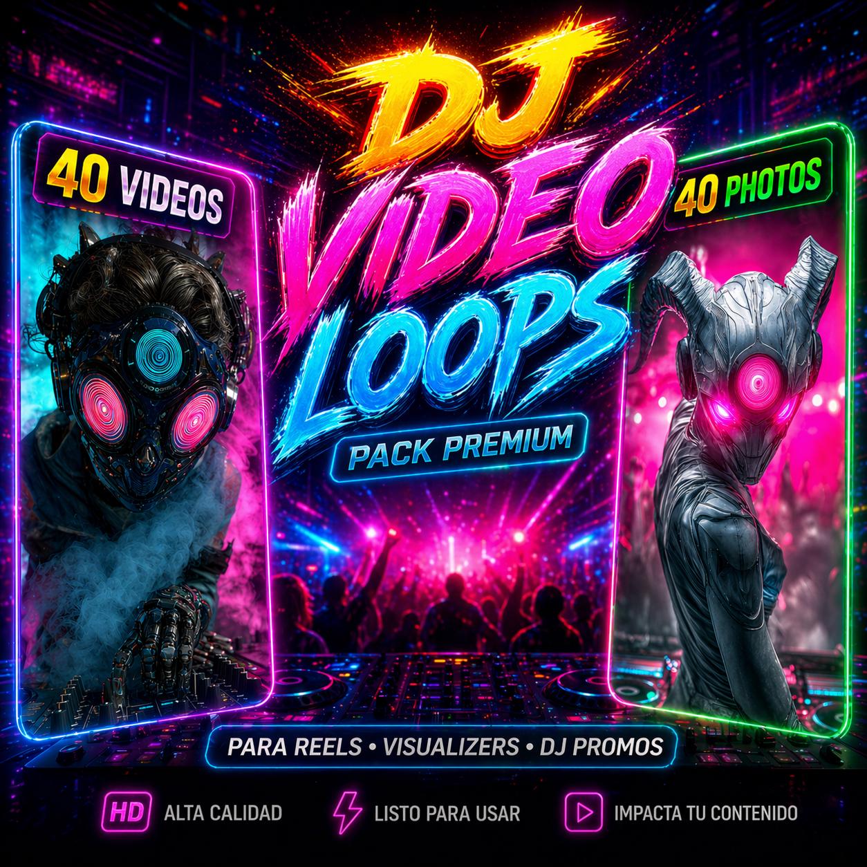 DJ Performer Loop Pack | 40 Loopable Videos + 40 HD Photos | Cyberpunk ...