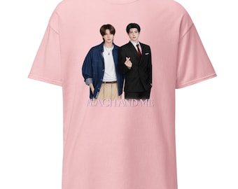 Maglietta Peach and Me / Maglietta Me & Thee / Maglietta ispirata a Pond Phuwin / Fan art della serie BL thailandese / Maglietta estetica Peach and Me