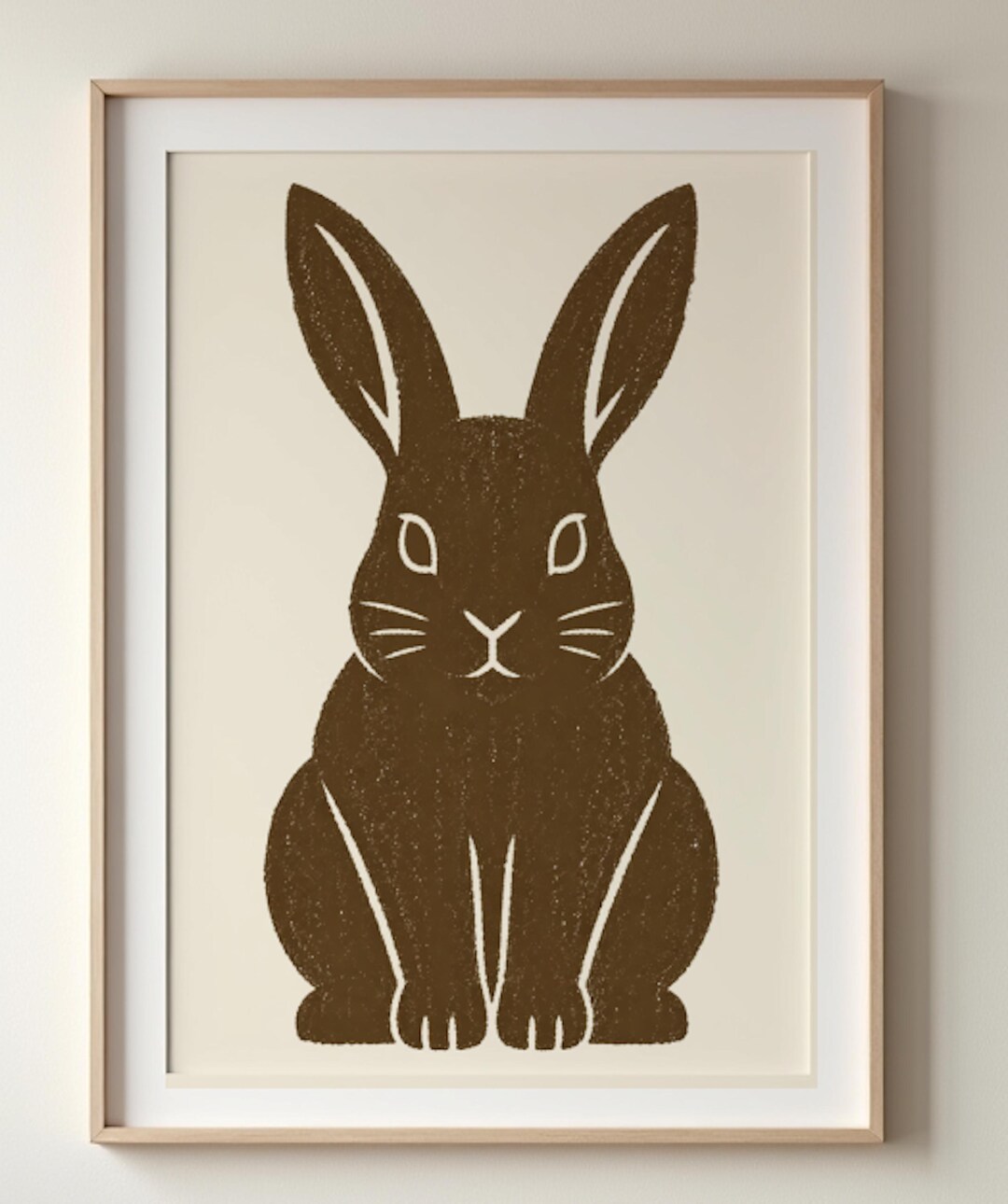 Rabbit Wall Art | Bunny Print | Forest Animal Decor | Unframed or ...