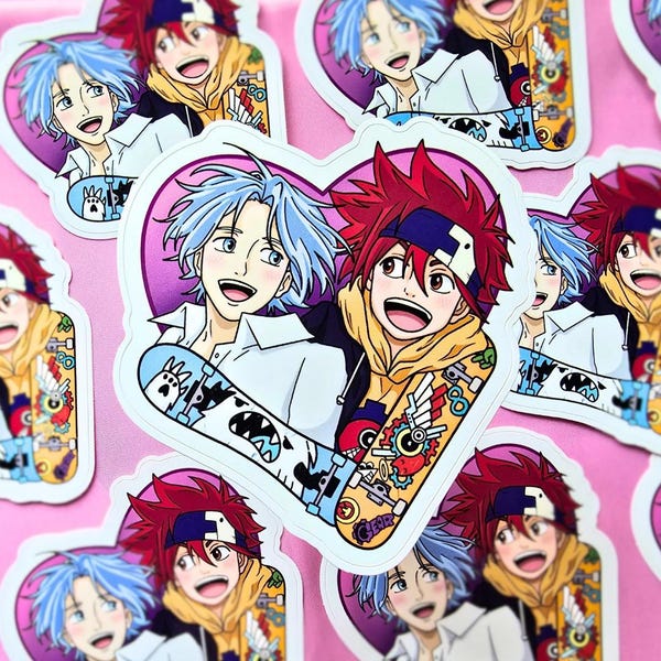 Reki and Langa Sk8 the Infinity Sticker