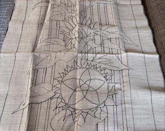 Rug Hooking Canvas - Sunflowers