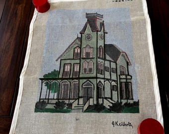 Victorian Home Needlepoint Canvas