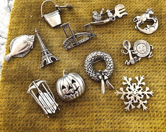 Sterling Silver Pin Collection – Unique Vintage Jewelry Pieces