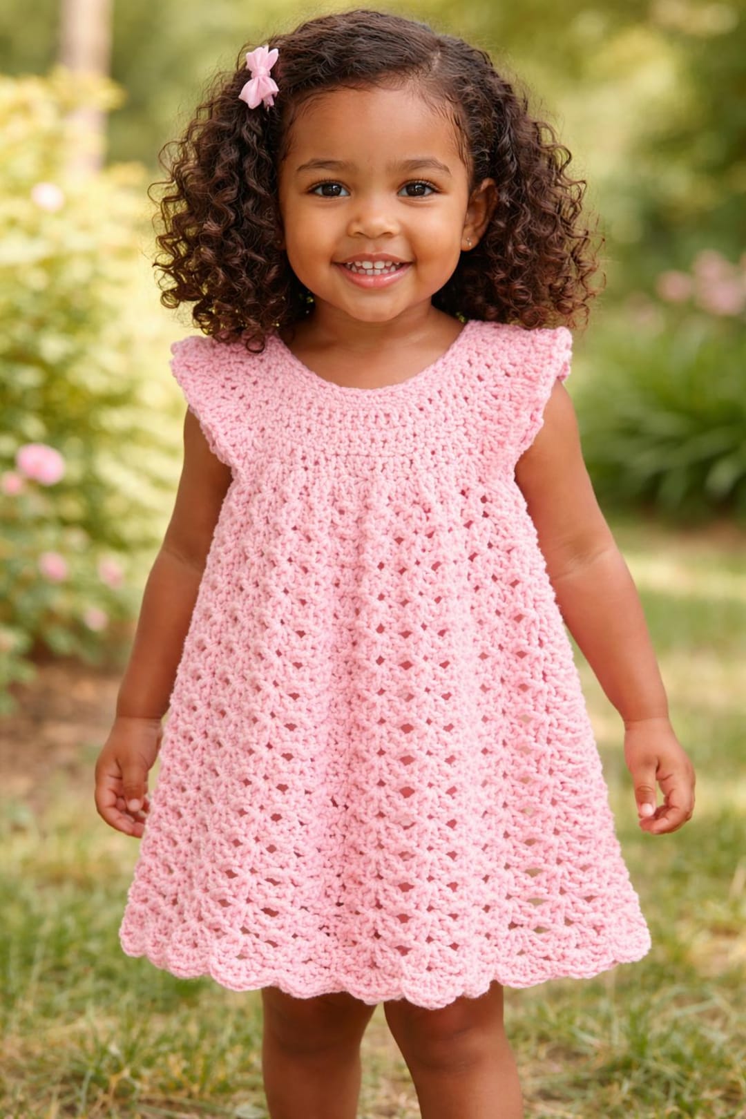 crochet baby dress Handmade Dress, Pink Toddler Dress, Lace Baby Girl Outfit, Flower Girl Dress, Soft Crochet Party Cotton Traders Printed Crinkle NPU-Danilo-202310 Lace Keep in mind pant-length:32