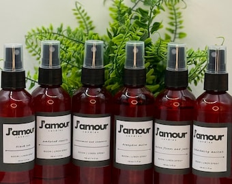 J'Amour Candles: 4oz Room and Linen Sprays