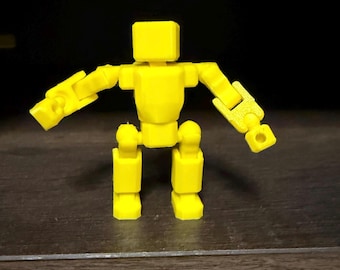 Posierbarer Roboter / Biegefigur - Gelenkspielzeug zum Spielen oder Darstellen (Wählen Sie Ihre Farbe!)
