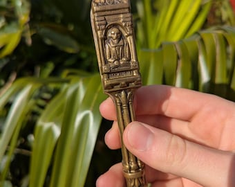 Vintage Nut Cracker William Shakespeare Brass 5” MADE IN ENGLAND