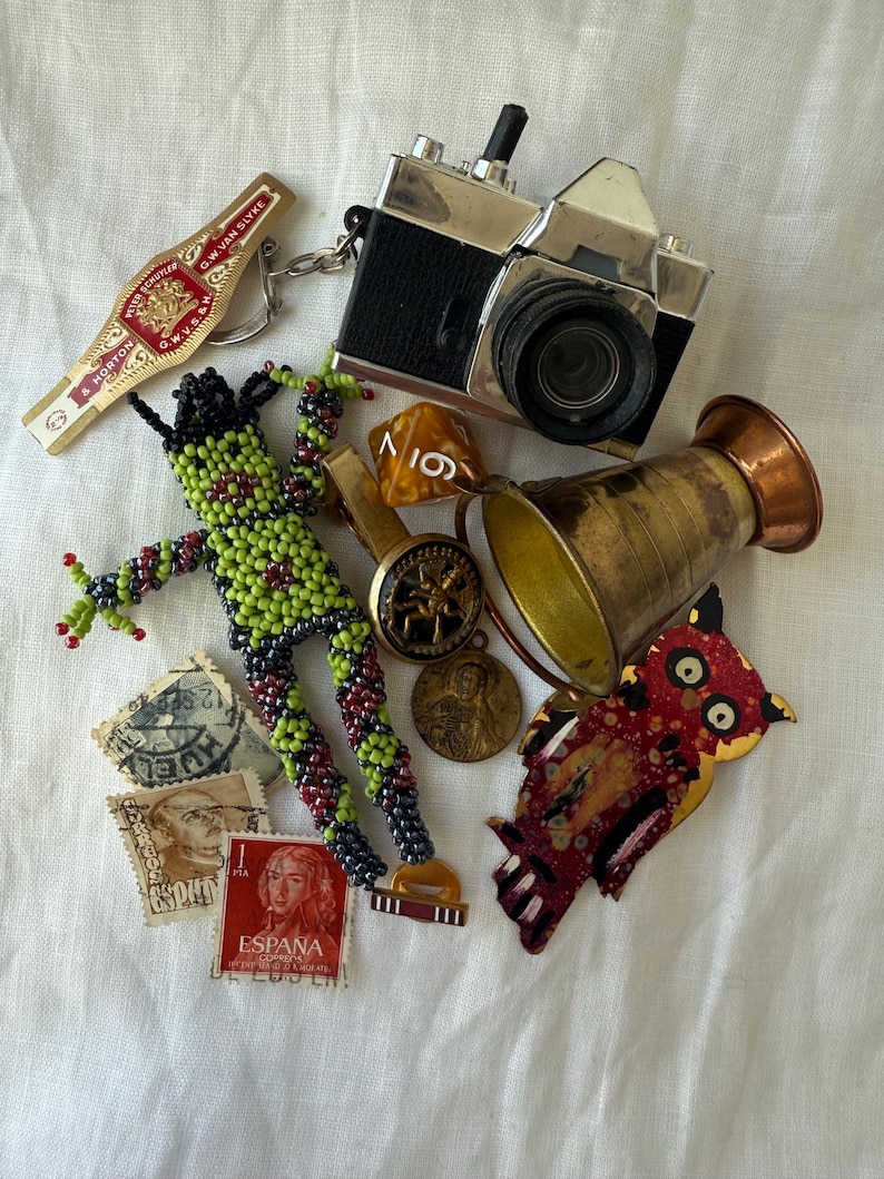 Curated Curiosity Bundle, Mystery Wonder Box, Vintage and Whimsical Mystery Bundle, Trinket Bundle image 6