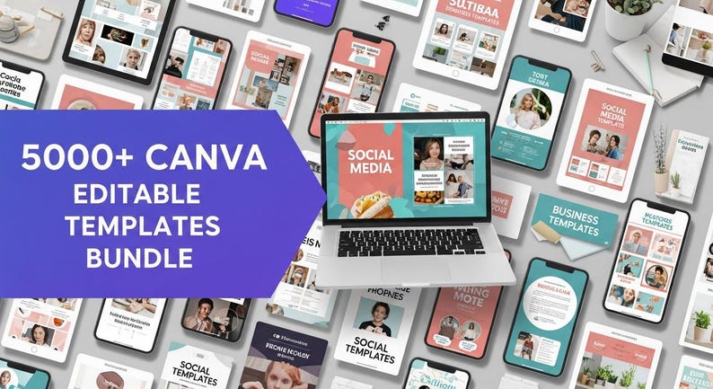 5000+ Canva Templates Bundle | Social Media, Business (Digital Download) image 5