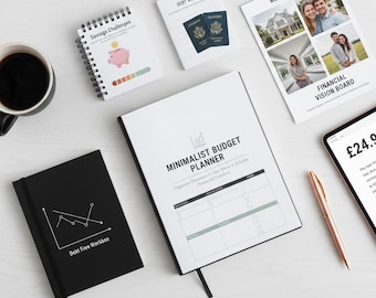 Minimalist Budget Planner | Finance Organizer (Digital Download A4/US Letter)