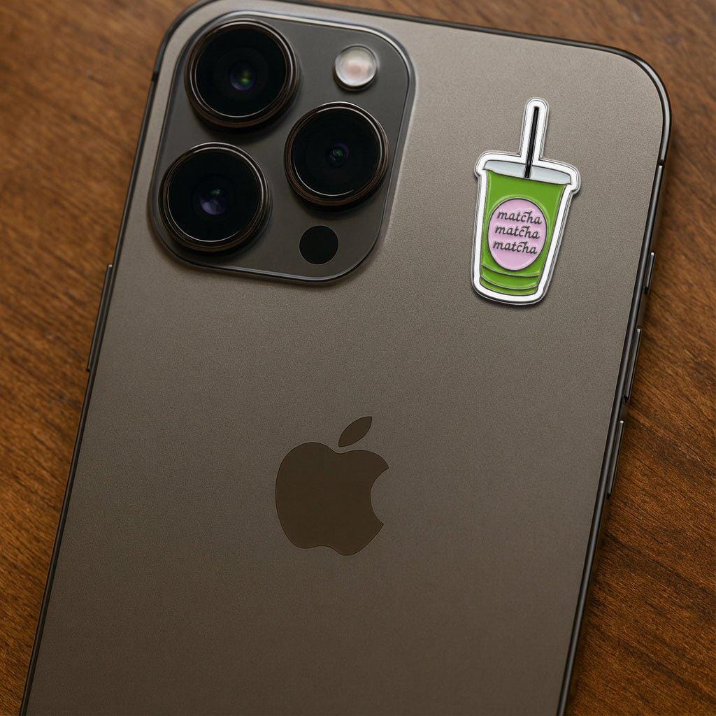 Prw Phone Sticker Matcha Matcha Matcha Metal Phone Sticker With 3M Sticky Backing - Etsy