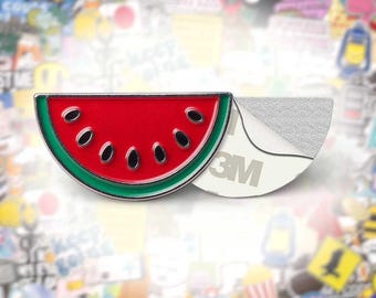 Adesivo per telefono in metallo a forma di fetta di anguria palestinese con supporto adesivo 3M