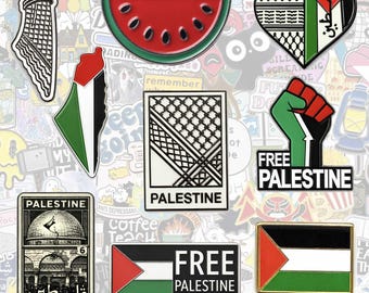 Stickers Palestine pour téléphone en métal avec support adhésif de 3 m (au choix)
