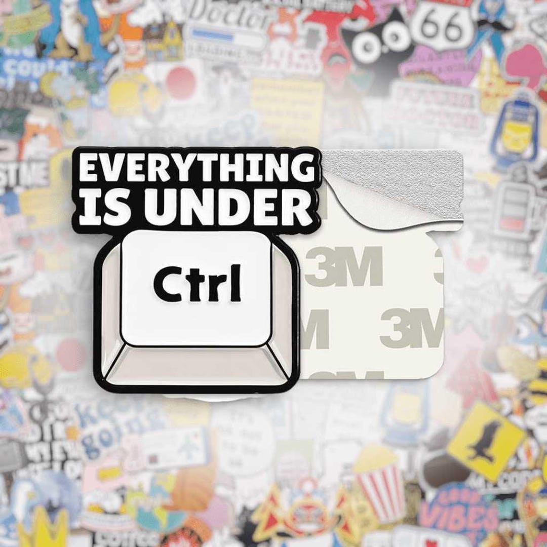 Everything is Under Ctrl Metal Phone Sticker With 3M Sticky Backing - Etsy