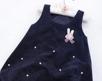 Soft Peruvian Cotton Baby Girl Jumper – Vintage-Inspired, Made in Peru