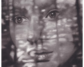 Realistyczna sztuka portretowa: ekspresyjne, emocjonalne dzieło sztuki przez szkło