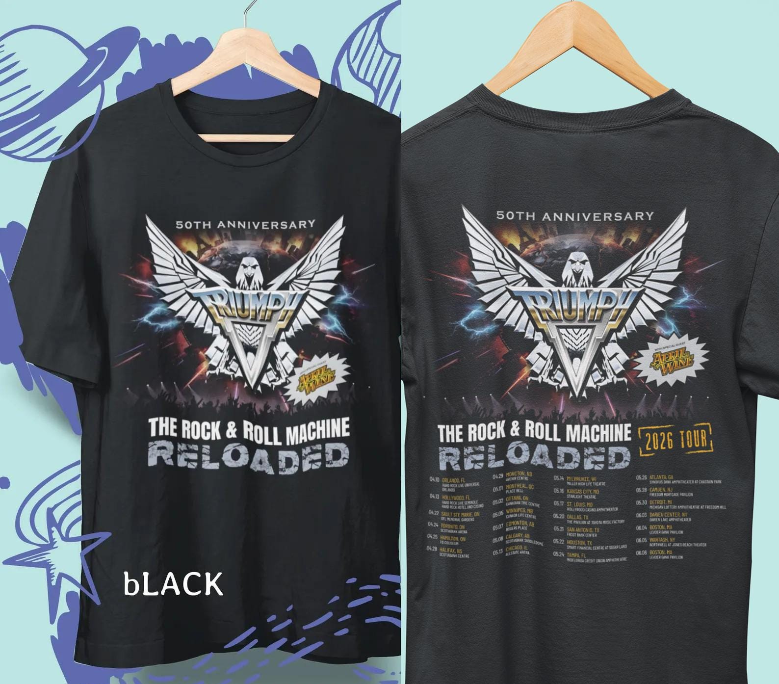 Triumph 2026 Tour Inspired Merch Tee – Classic Rock Fan Shirt