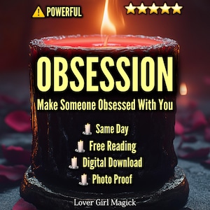 OBSESIÓN EXTREMA Hechizo de amor + Lectura / Ritual de implante mental / Piensa en mí sin parar / Obsesiónalo / Lanzamiento el mismo día / Descarga DIGITAL