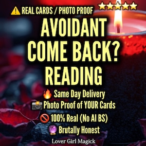 AVOIDANT EX Tarot Reading | Will They Come Back | Brutally Honest Psychic | Urgent Love Insight | Real Photo Proof